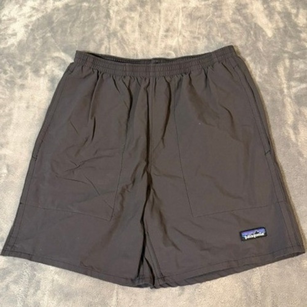 Patagonia Baggies 5" Inseam Shorts Mens Size Large Grey Athletic Hiking EUC
